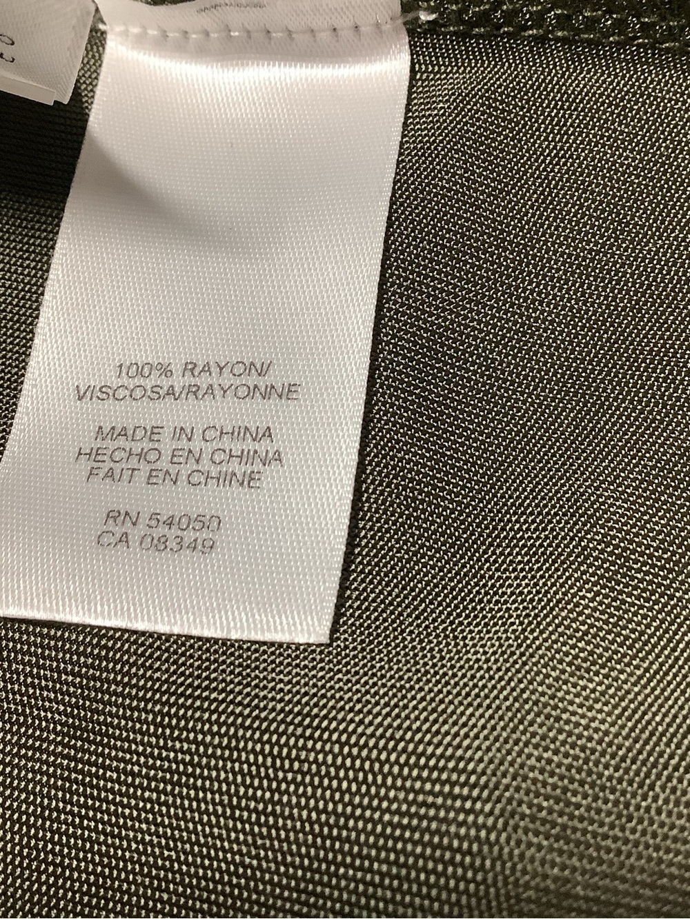 Jones New York Olive Green Top with Draped Neck - Picture 12 of 14
